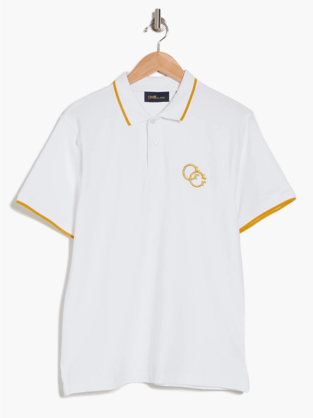 CAVALLI CLASS BY ROBERTO CAVALLI
Tipped Polo, Cotton, White, XL